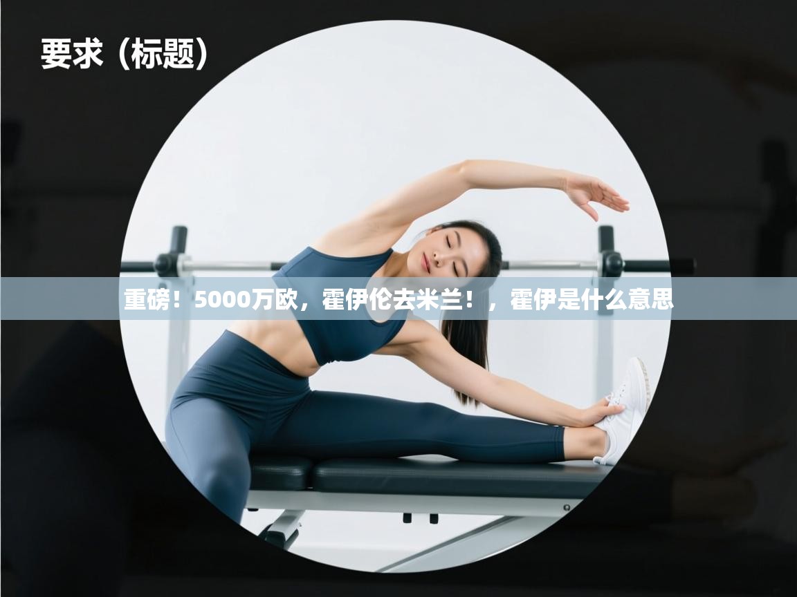 重磅！5000万欧，霍伊伦去米兰！，霍伊是什么意思  第1张